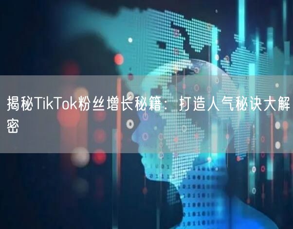 揭秘TikTok粉丝增长秘籍：打造人气秘诀大解密