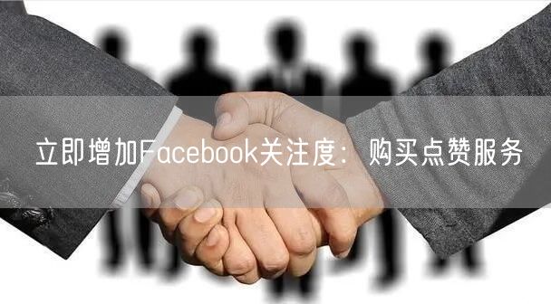 立即增加Facebook关注度：购买点赞服务