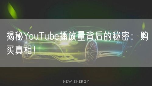 揭秘YouTube播放量背后的秘密:购买真相!
