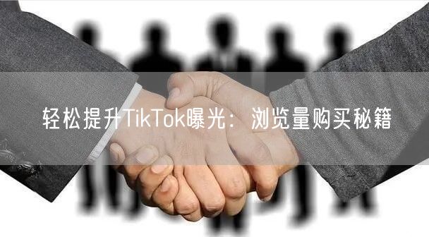 轻松提升TikTok曝光：浏览量购买秘籍