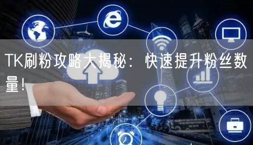 TK刷粉攻略大揭秘：快速提升粉丝数量！