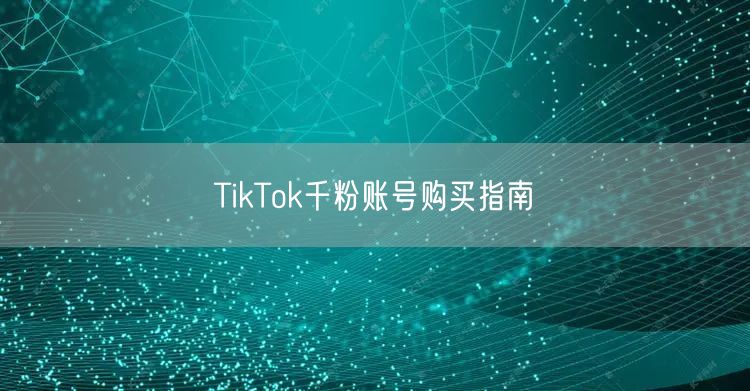 TikTok千粉账号购买指南