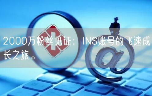 2000万粉丝见证：INS账号的飞速成长之旅。