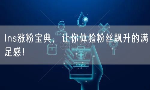 Ins涨粉宝典，让你体验粉丝飙升的满足感！