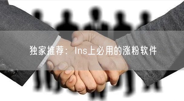 独家推荐：Ins上必用的涨粉软件