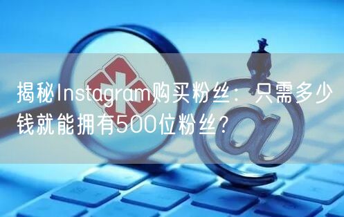 揭秘Instagram购买粉丝：只需多少钱就能拥有500位粉丝？