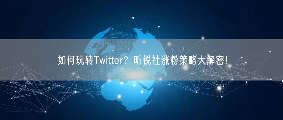 如何玩转Twitter?昕锐社涨粉策略大解密!