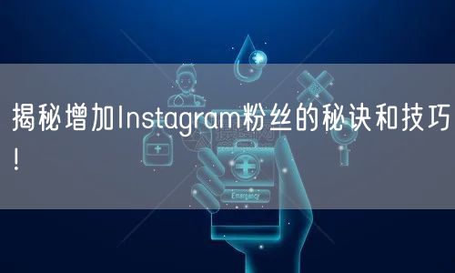 揭秘增加Instagram粉丝的秘诀和技巧！