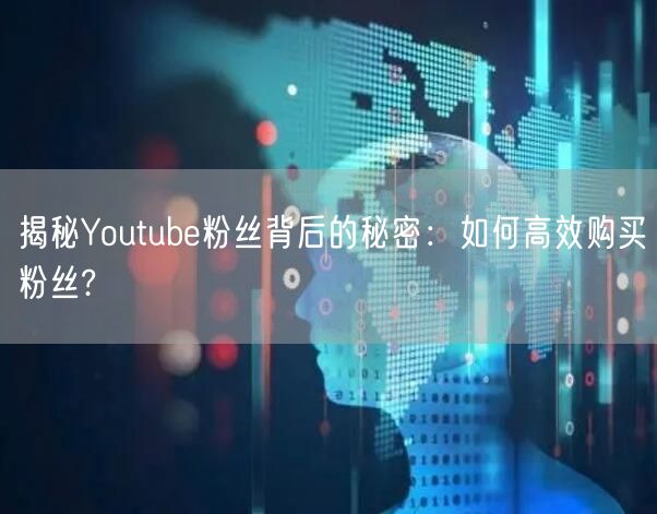 揭秘Youtube粉丝背后的秘密:如何高效购买粉丝?