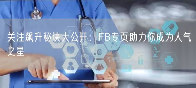 关注飙升秘诀大公开：FB专页助力你成为人气之星