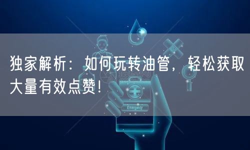 独家解析：如何玩转油管，轻松获取大量有效点赞！