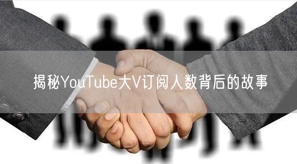 揭秘YouTube大V订阅人数背后的故事