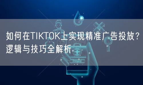 如何在TIKTOK上实现精准广告投放？逻辑与技巧全解析