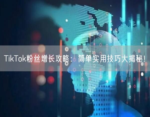 TikTok粉丝增长攻略：简单实用技巧大揭秘！
