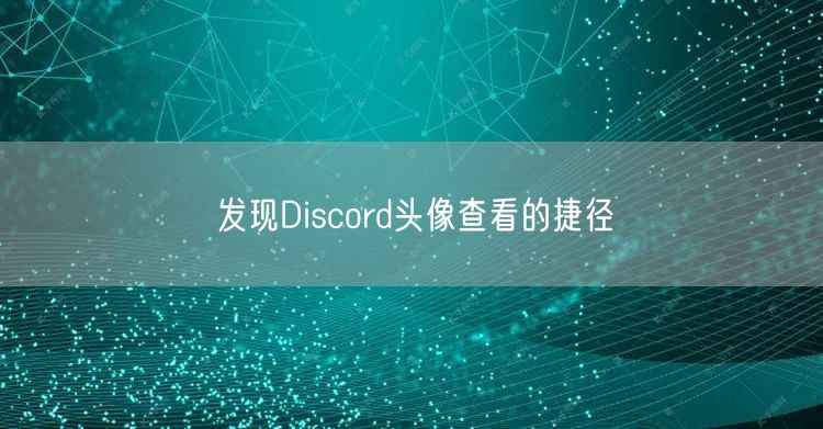 发现Discord头像查看的捷径
